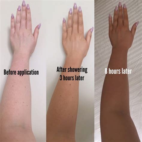 how long to leave fake tan before putting clothes on|after applying tanning products.